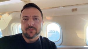 Зеленський по дорозі в Брюссель