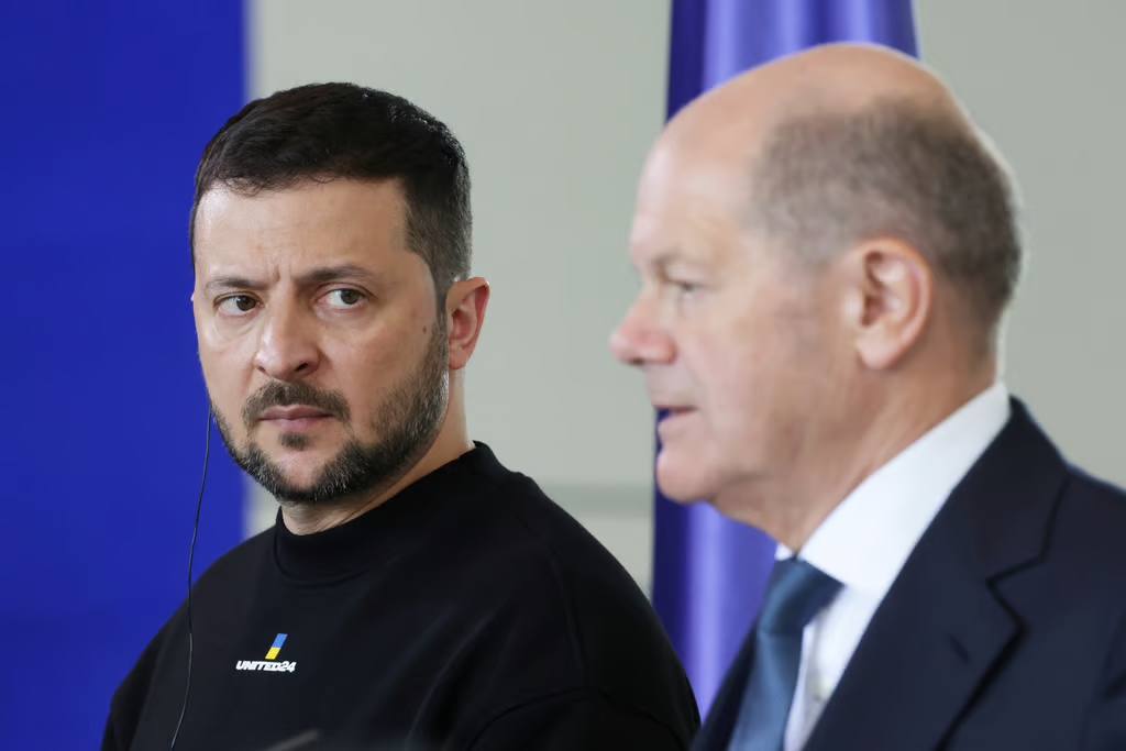 Volodymyr Zelenskyy acknowledged that Germany’s Chancellor Olaf Scholz won’t back him on the rapid NATO membership invitation. | Sean Gallup/Getty Images