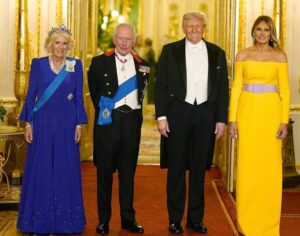 Королева Камілла, король Чарльз, Дональд і Меланія Трамп / © Associated Press